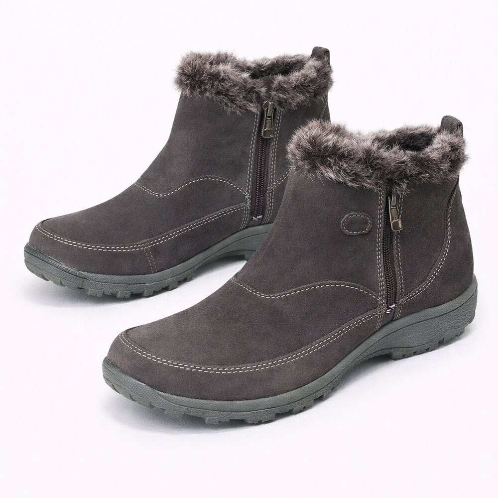 KHOMBU Gracie Snow Ankle Brown Booties Size 6M
